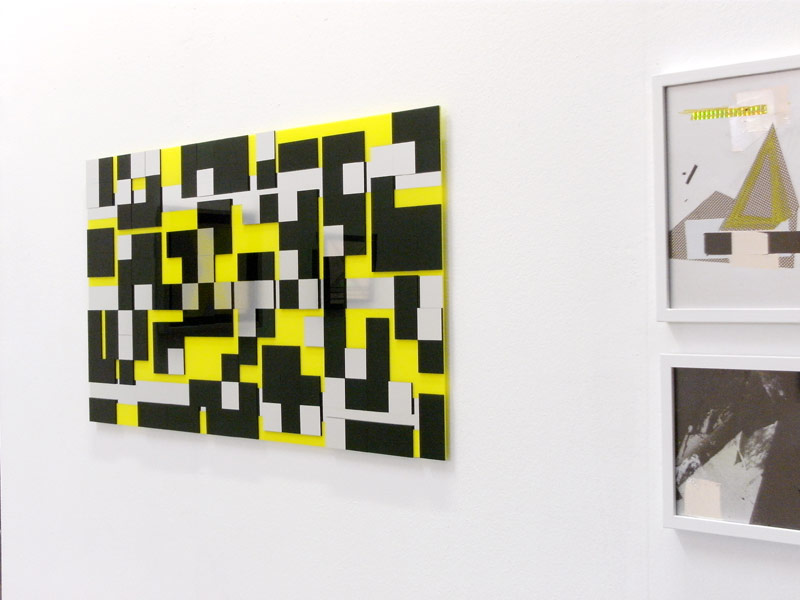 Sandra Poppe - Game of Life // Acrylglas auf Acrylglas / Silberfolie / 125 x 55 cm/ 2010